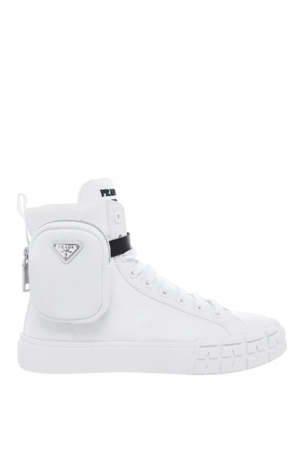 Prada woman white polyamide and leather sneakers for women купить с ценами и фото 163858 - photo 1