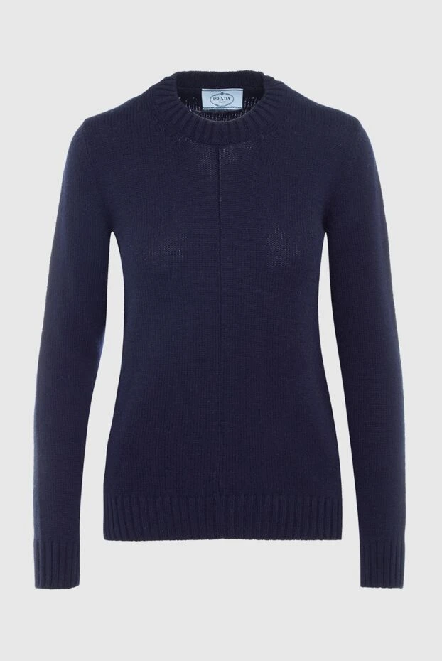 Prada woman blue cashmere jumper for women купить с ценами и фото 163865 - photo 1