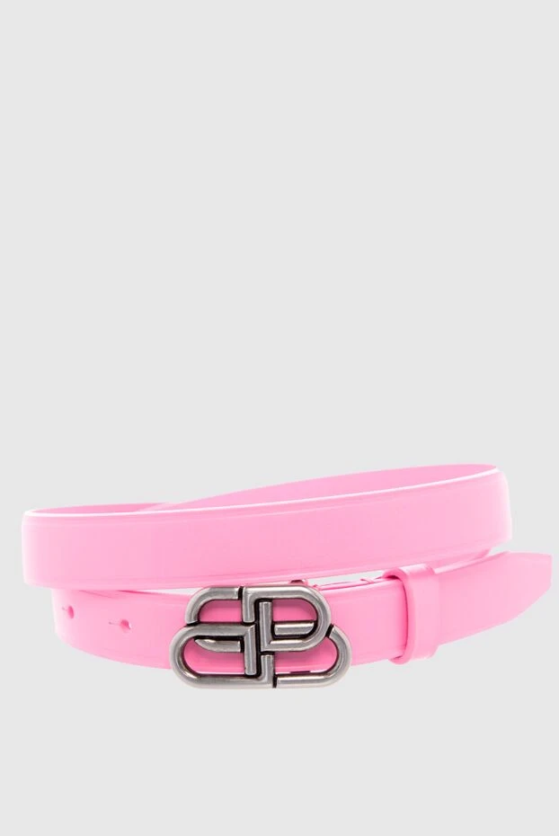 Balenciaga woman pink leather belt for women купить с ценами и фото 163873 - photo 1