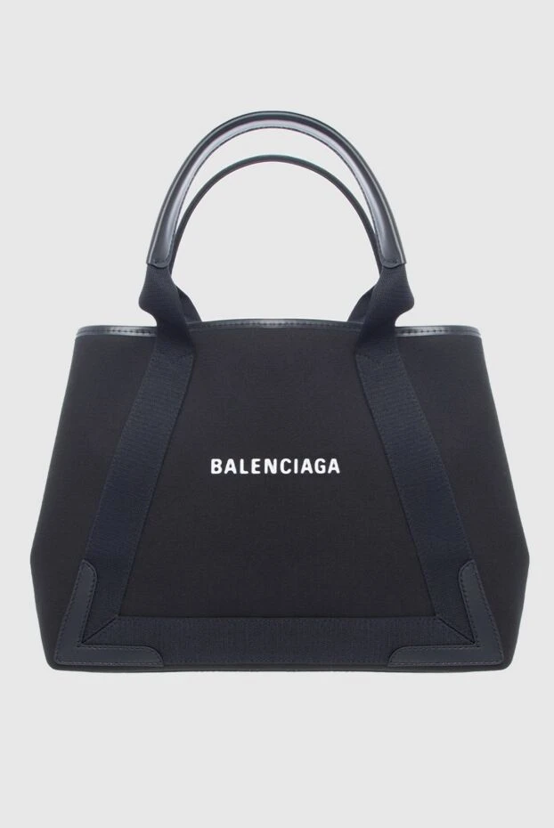 Balenciaga woman black cotton and viscose bag for women купить с ценами и фото 163874 - photo 1