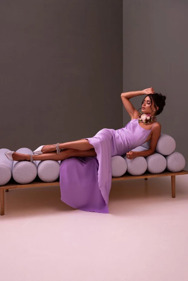 Jimmy Choo босоножки женские серые кожаные с бахромой-кристаллами 163898 - фото 3