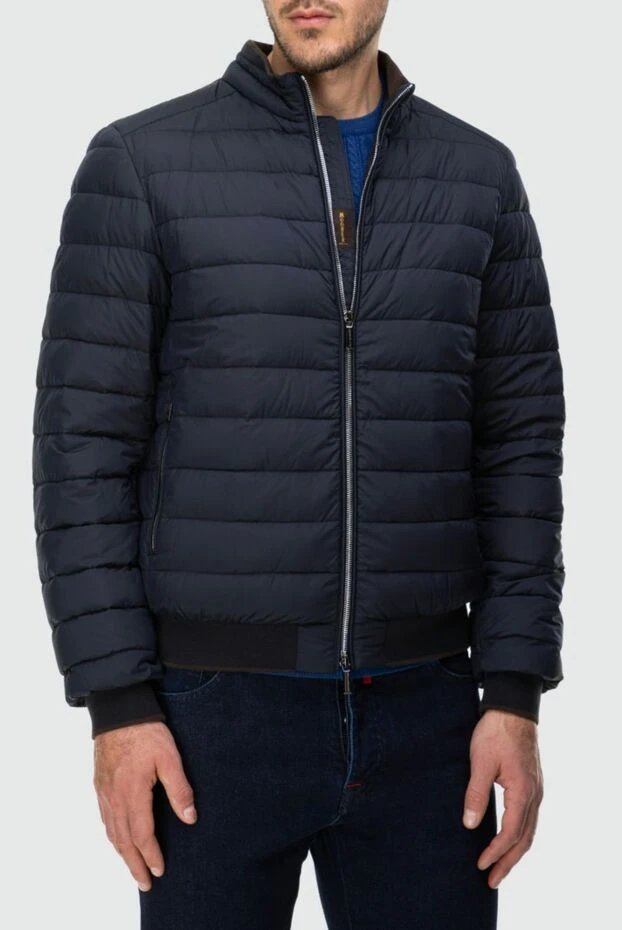 Moorer пуховик-бомбер темно-синий мужской 163938 - фото 3