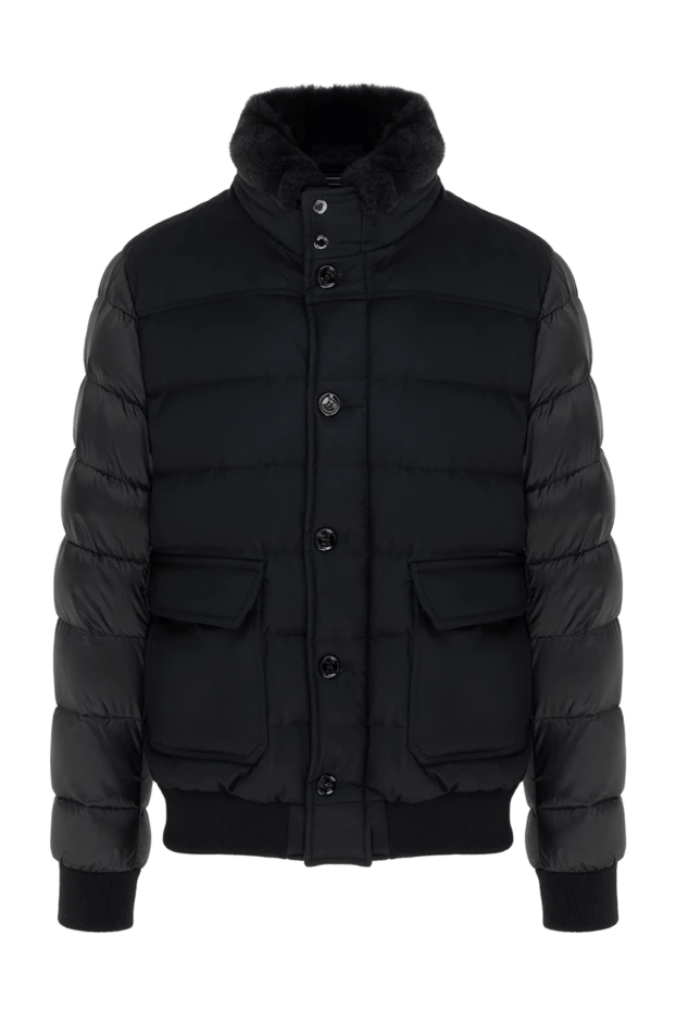 Moorer man black wool jacket for men купить с ценами и фото 163942 - photo 1