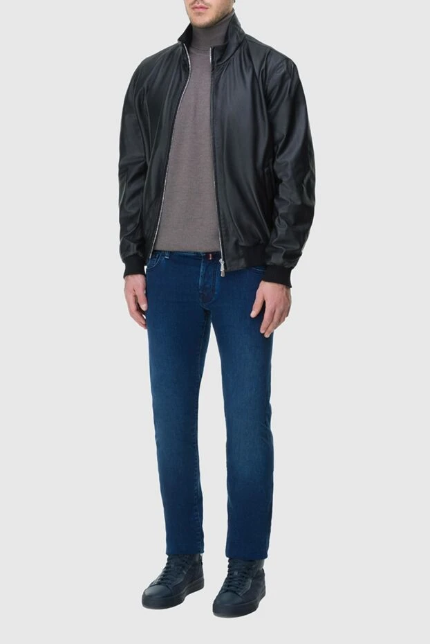 Enrico Mandelli black leather jacket for men 163957 - photo 3