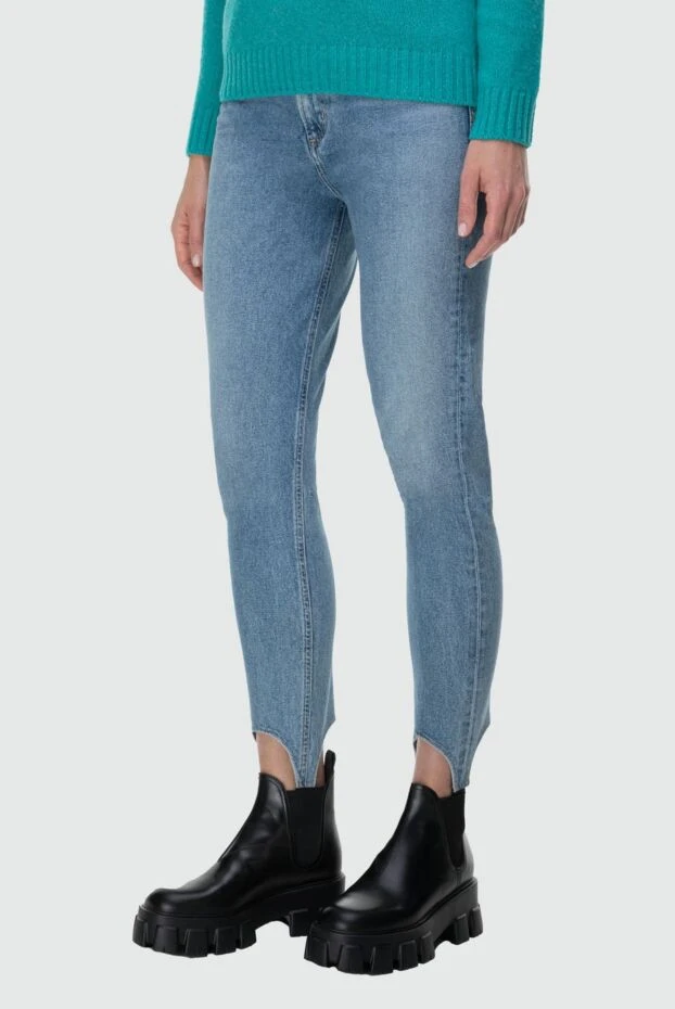 Citizens of Humanity woman women's blue wide-leg jeans made of cotton and lyocell 181083 - photo 3