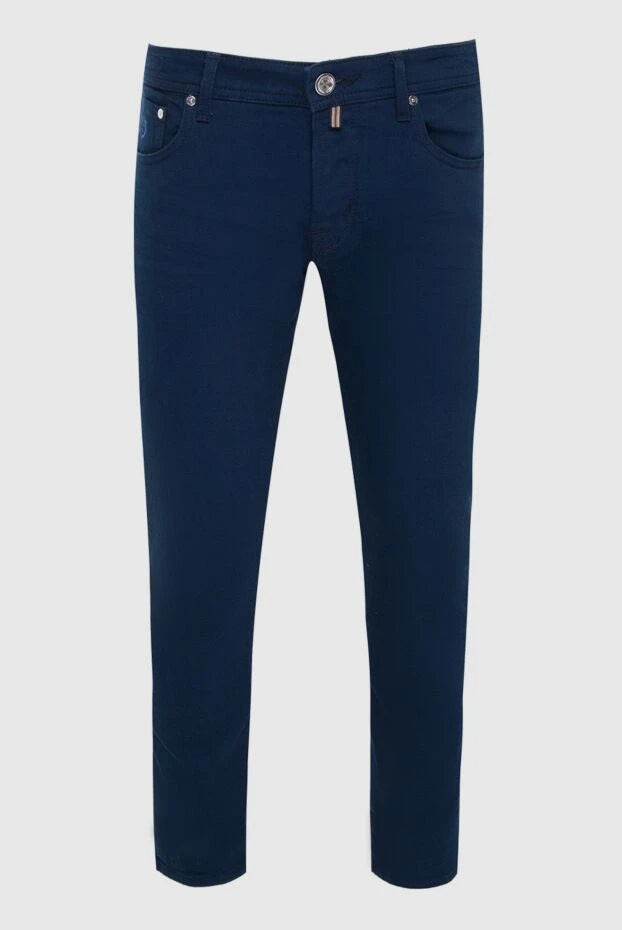 Jacob Cohen man blue cotton jeans for men купить с ценами и фото 163967 - photo 1