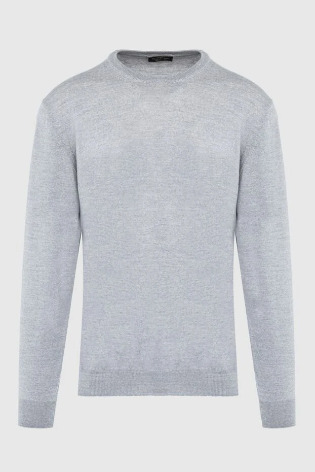 Cesare di Napoli man wool jumper gray for men купить с ценами и фото 164004 - photo 1