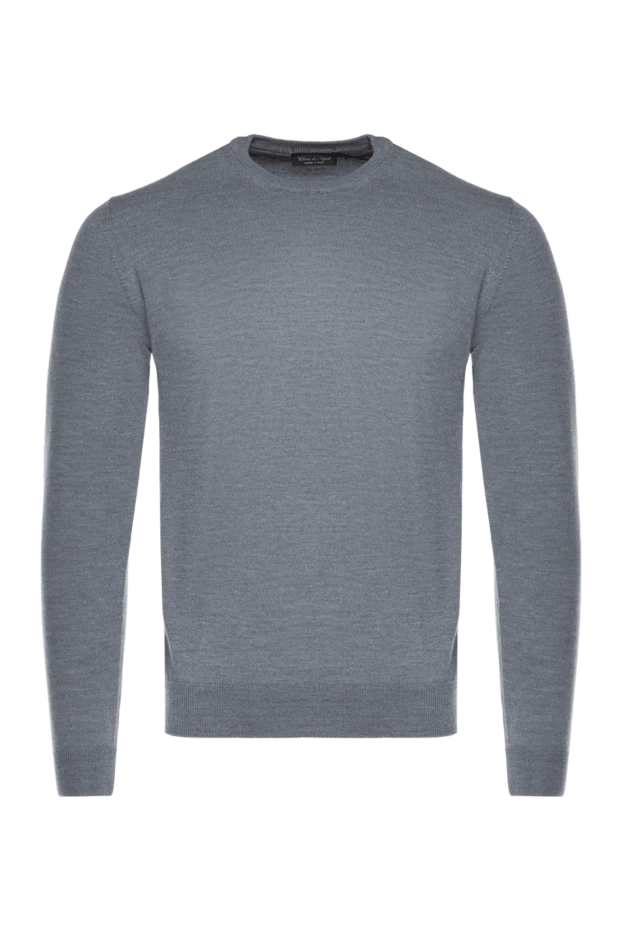 Cesare di Napoli man wool jumper gray for men купить с ценами и фото 164005 - photo 1