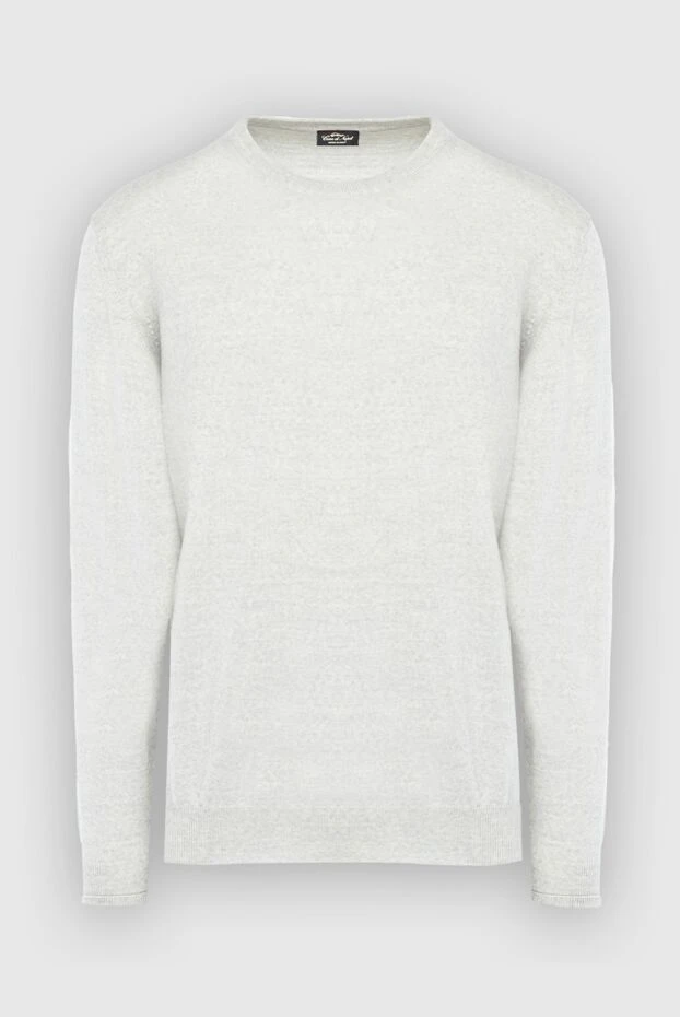 Cesare di Napoli man white wool jumper for men купить с ценами и фото 164007 - photo 1