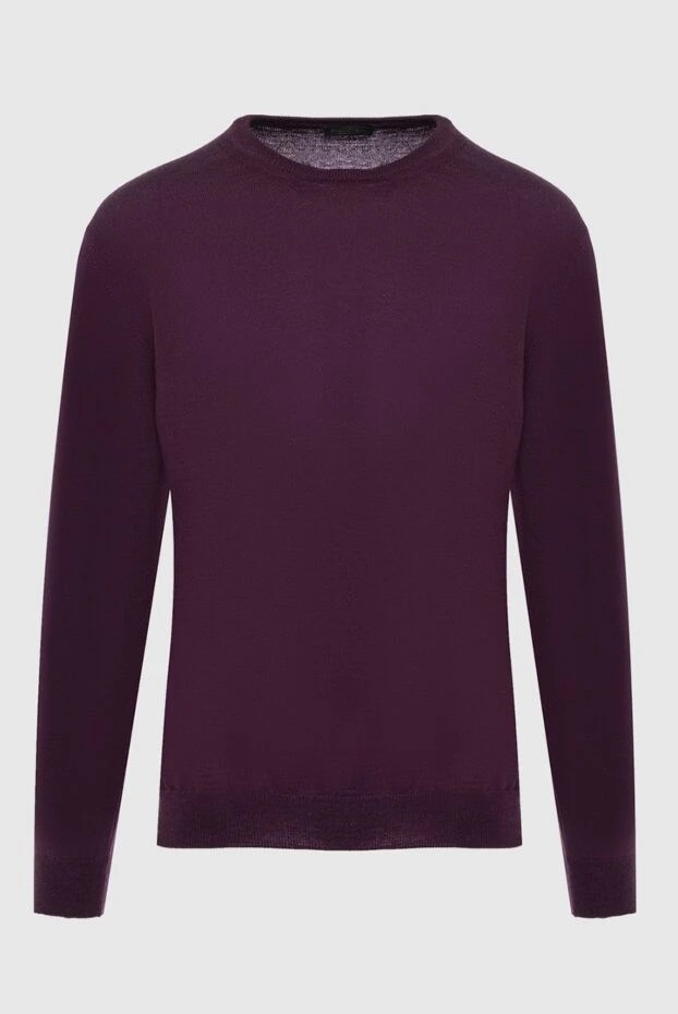 Cesare di Napoli man wool jumper burgundy for men купить с ценами и фото 164008 - photo 1