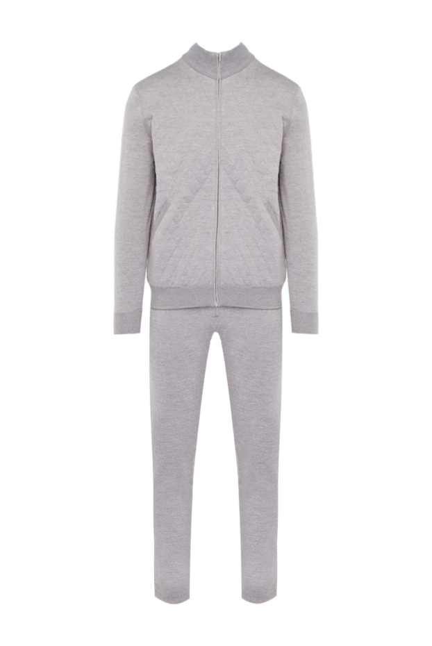 Cesare di Napoli man gray men's wool sports suit купить с ценами и фото 164034 - photo 1