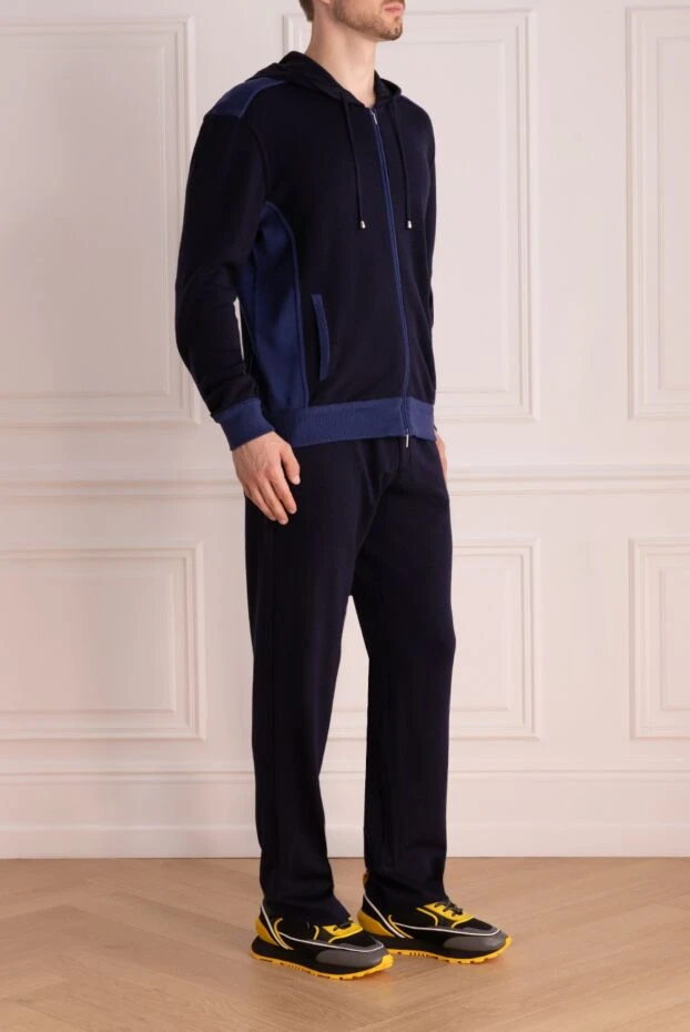 Cesare di Napoli man men's wool sports suit, blue 164038 - photo 3