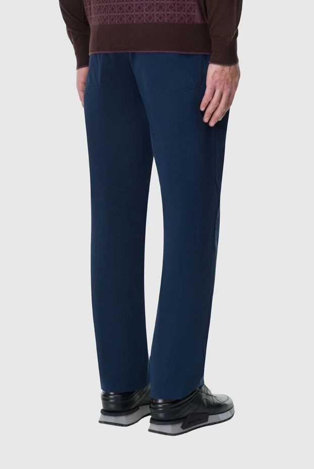 Stefano Ricci джинсы из хлопка и эластана синие мужские 164101 - фото 3