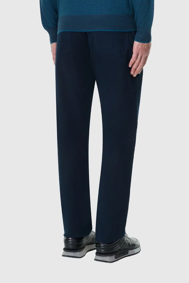 Stefano Ricci джинсы из хлопка и эластана синие мужские 164109 - фото 3