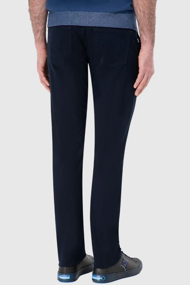 Stefano Ricci джинсы из хлопка и эластана синие мужские 164110 - фото 3