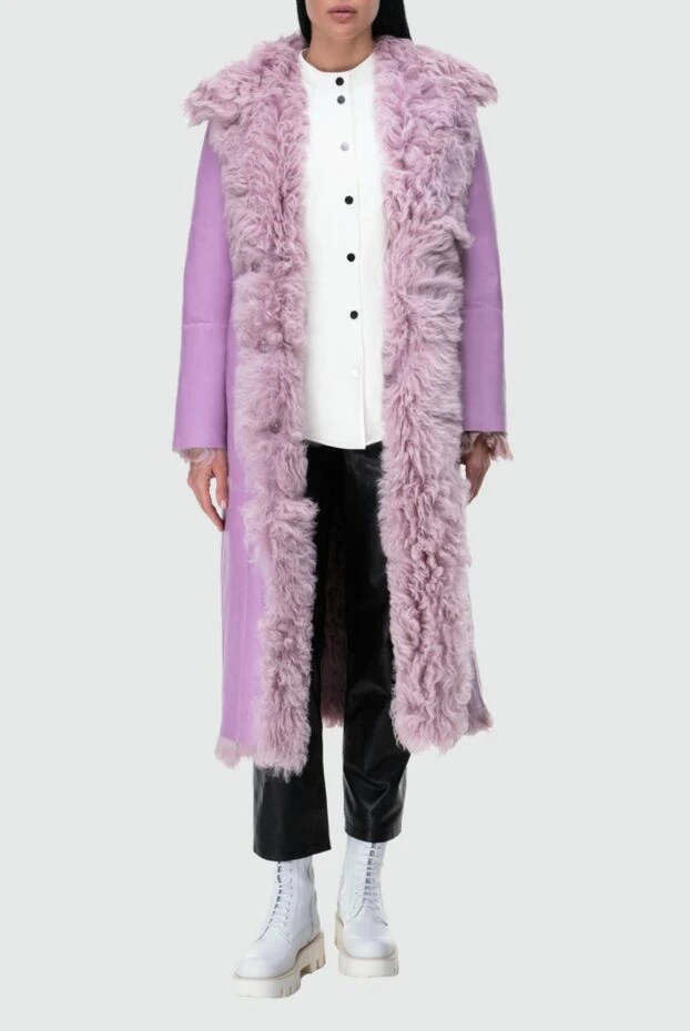 Fleur de Paris woman women's pink natural fur coat купить с ценами и фото 164129 - photo 2