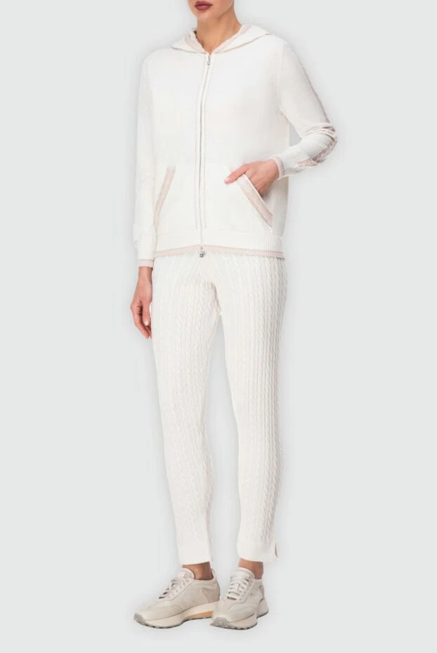 D.Exterior women's knitwear set with cable pattern and contrast pockets
 164156 - photo 3