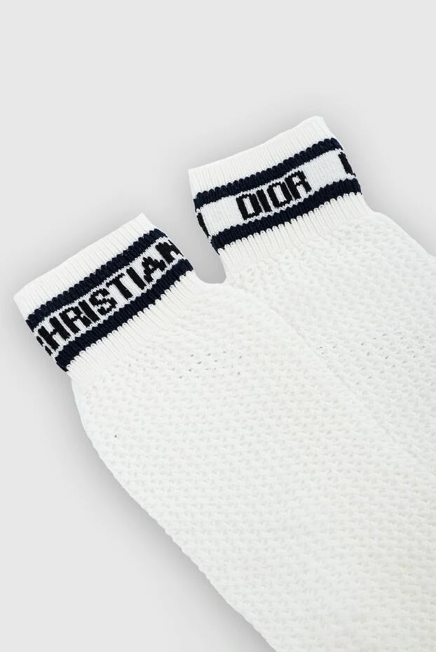 Dior woman white cotton socks for women купить с ценами и фото 164181 - photo 2