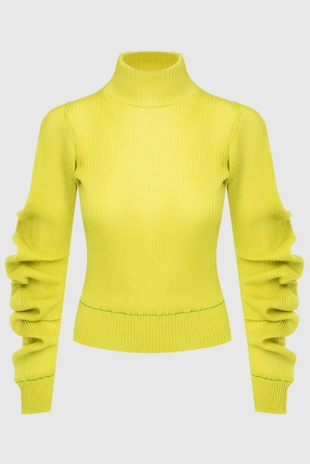 Bottega Veneta woman yellow silk jumper for women купить с ценами и фото 164214 - photo 1