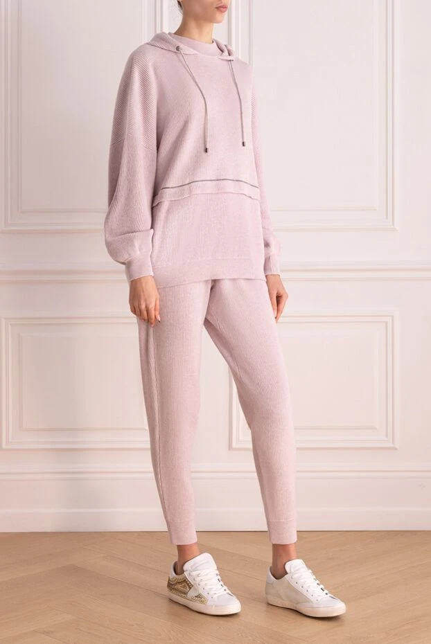 Brunello Cucinelli костюм прогулочный розовый женский 164326 - фото 3