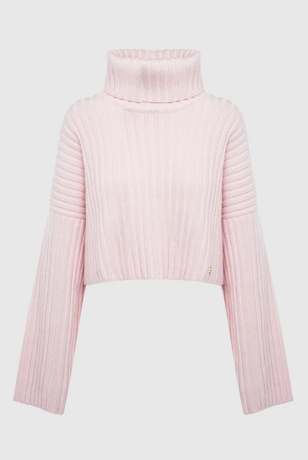 Balmain woman pink wool and cashmere jumper for women купить с ценами и фото 164335 - photo 1