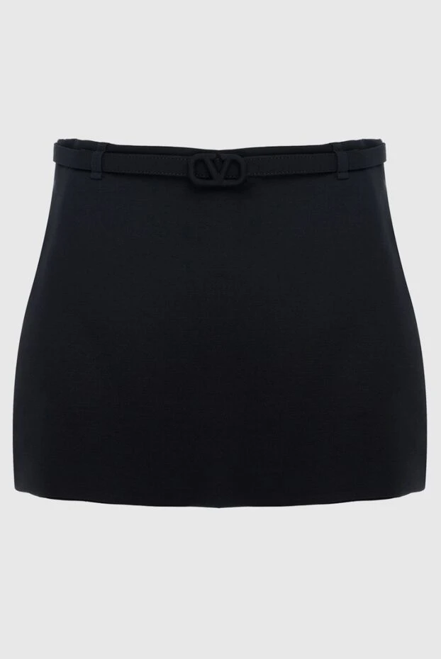 Valentino black viscose and silk shorts for women 164375 - photo 1