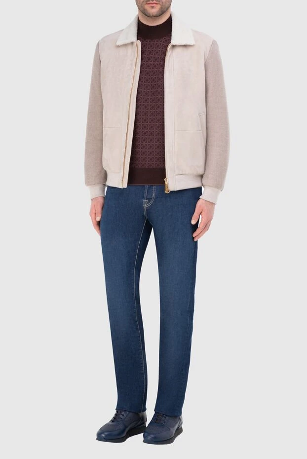 Stefano Ricci ерлерге арналған бежевый жүннен жасалған күрте 164518 - фото 2