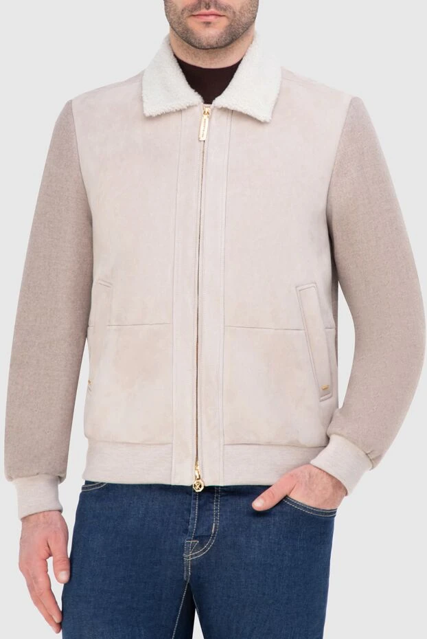 Stefano Ricci ерлерге арналған бежевый жүннен жасалған күрте 164518 - фото 3