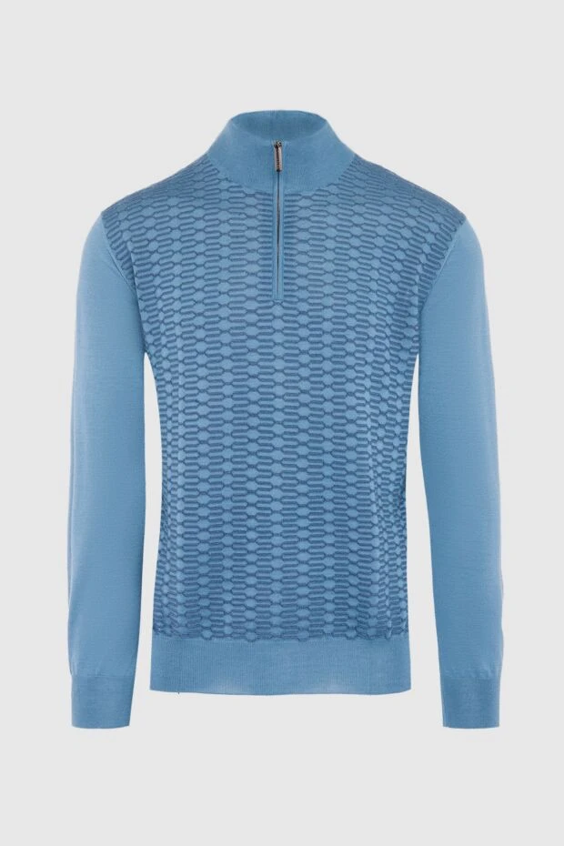 Stefano Ricci тройер из кашемира и шелка голубой мужской 164529 - фото 1