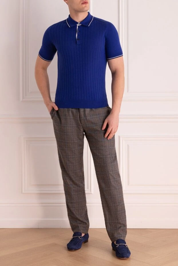 PT01 (Pantaloni Torino) man gray wool trousers for men купить с ценами и фото 164563 - photo 2