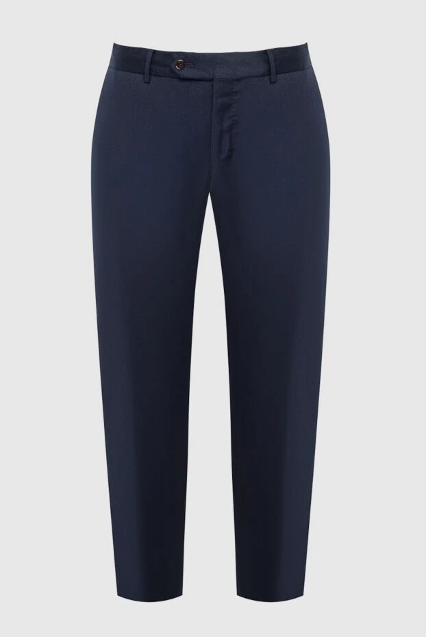 PT01 (Pantaloni Torino) man men's blue wool trousers купить с ценами и фото 164571 - photo 1