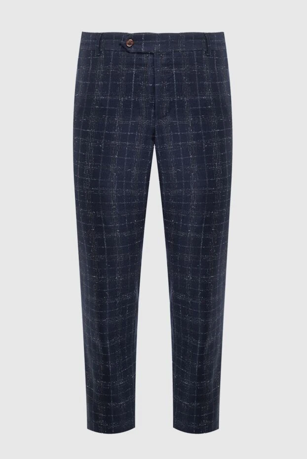 PT01 (Pantaloni Torino) man men's blue wool trousers купить с ценами и фото 164575 - photo 1