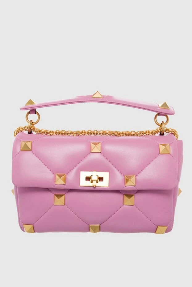 Valentino woman pink leather bag for women купить с ценами и фото 164618 - photo 1