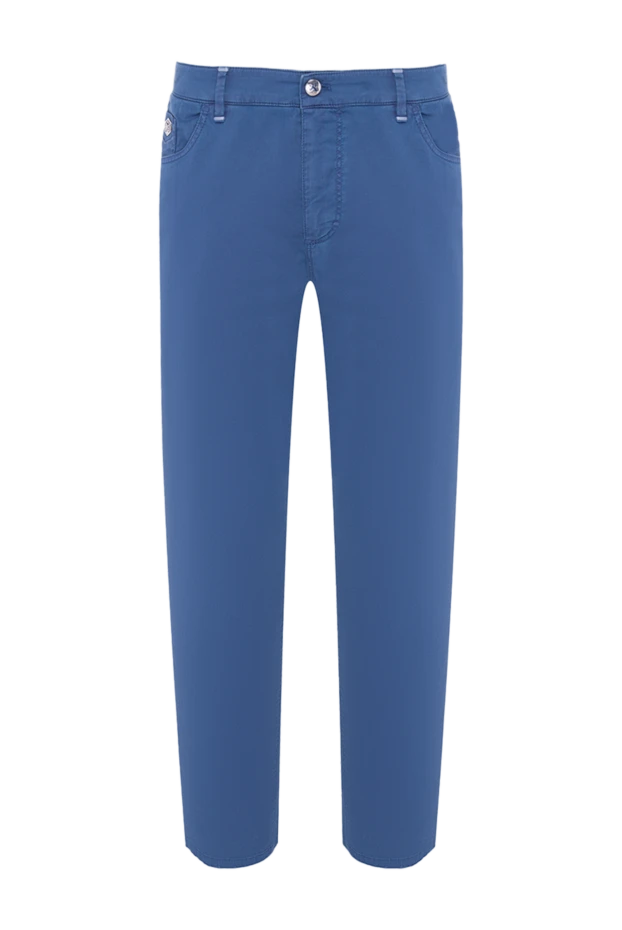 Zilli man blue cotton jeans for men купить с ценами и фото 164646 - photo 1