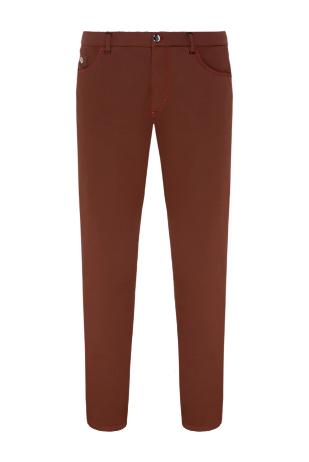 Zilli man red cotton jeans for men купить с ценами и фото 164647 - photo 1