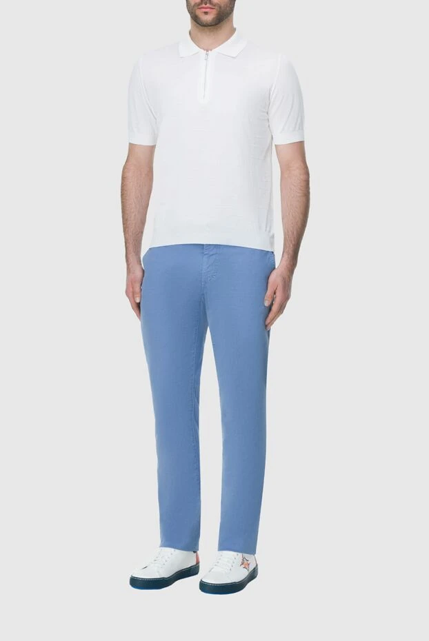 Zilli man blue cotton jeans for men купить с ценами и фото 164648 - photo 2