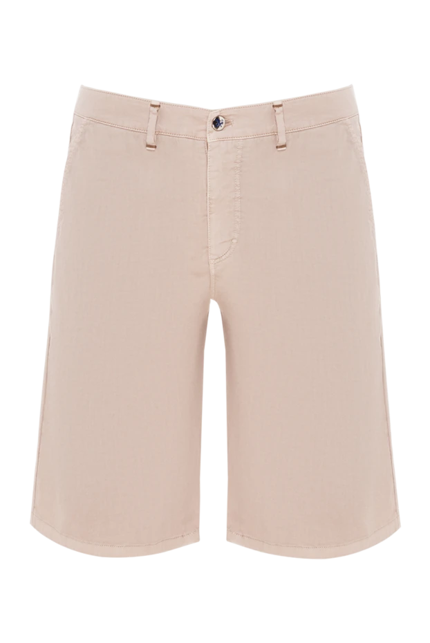 Бежевый ерлер мақта және эластан шорттары - фото 1