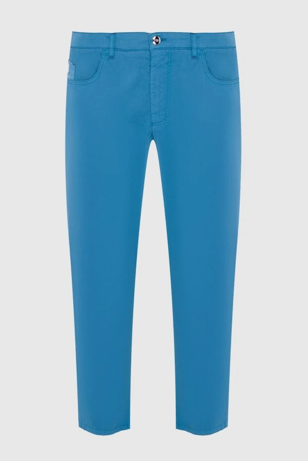 Zilli man men's blue trousers made of cotton and elastane купить с ценами и фото 164652 - photo 1