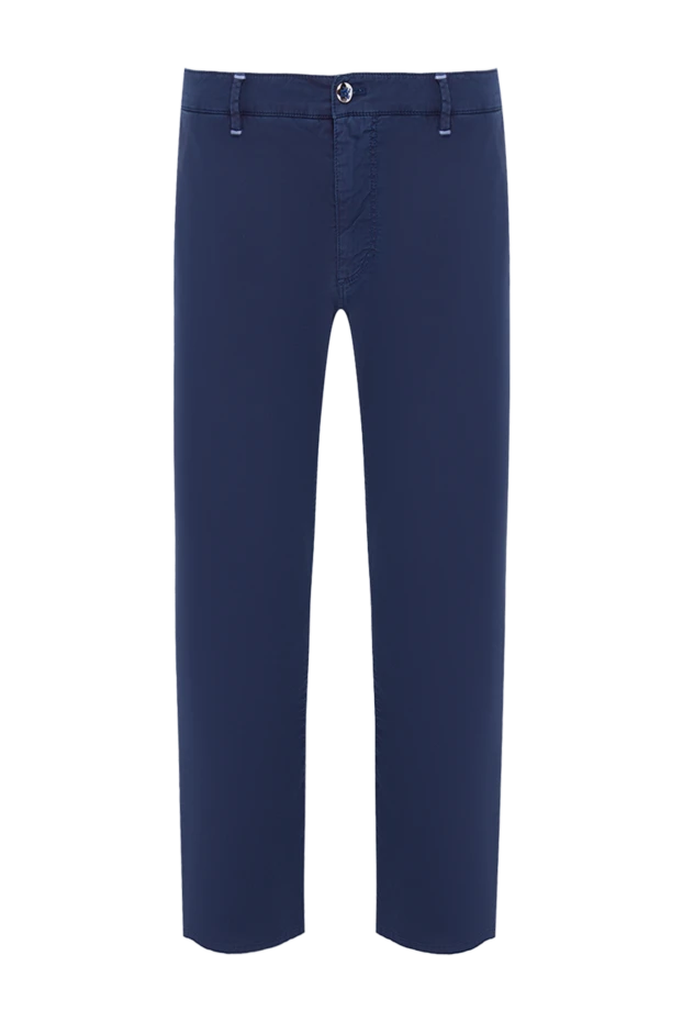 Zilli man men's blue cotton and elastane trousers 164657 - photo 1