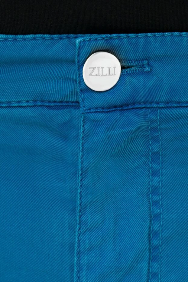 Zilli man blue cotton shorts for men купить с ценами и фото 164666 - photo 2