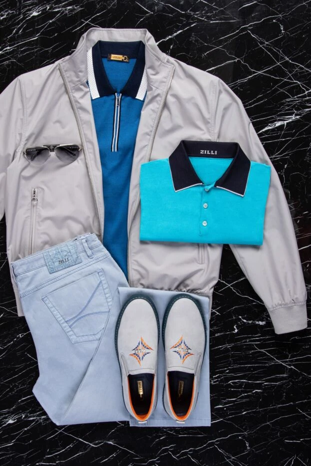 Zilli слипоны из нубука белые мужские 164685 - фото 3