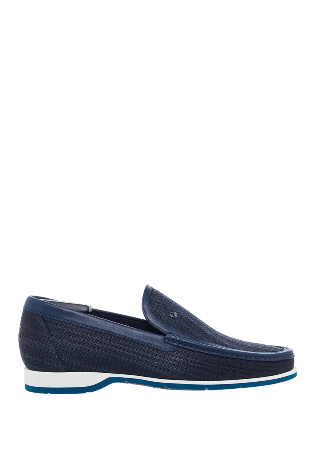 Zilli man blue leather loafers for men купить с ценами и фото 164692 - photo 1