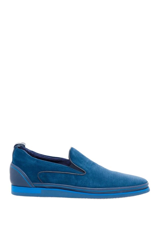 Zilli man blue suede loafers for men купить с ценами и фото 164728 - photo 1