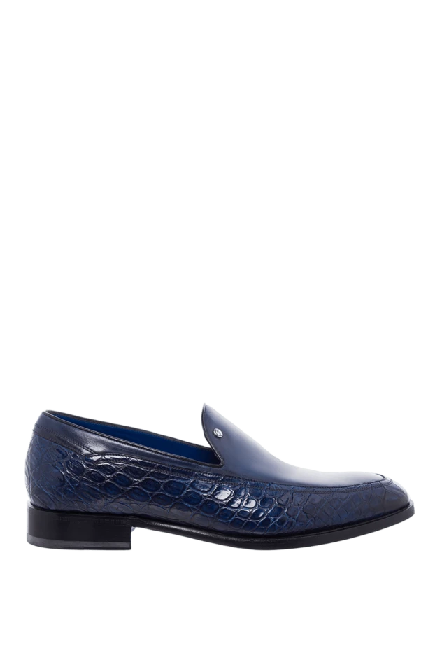 Zilli man blue crocodile leather loafers for men купить с ценами и фото 164734 - photo 1