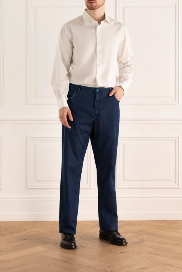 Brioni man white cotton shirt for men купить с ценами и фото 164765 - photo 2