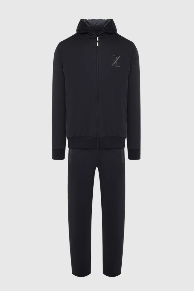 Zilli man men's sports suit made of cotton, polyamide, cashmere and silk, black купить с ценами и фото 164772 - photo 1