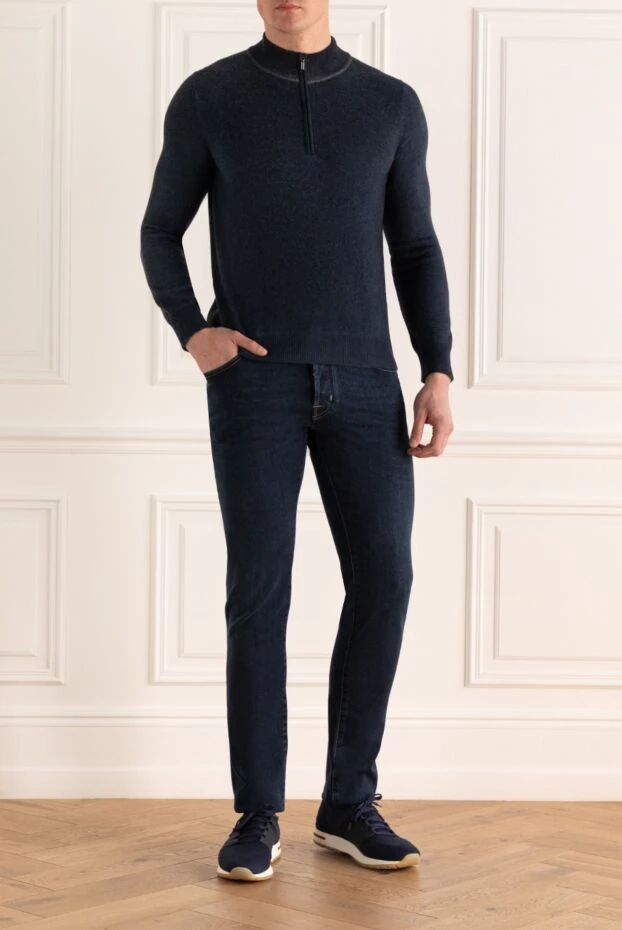 Zilli man troyer cashmere blue for men купить с ценами и фото 164800 - photo 2