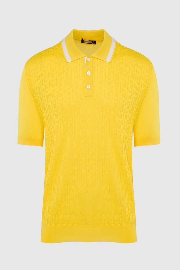 Zilli man yellow silk polo for men купить с ценами и фото 164804 - photo 1