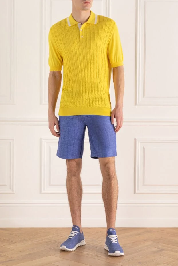 Zilli man yellow silk polo for men купить с ценами и фото 164804 - photo 2