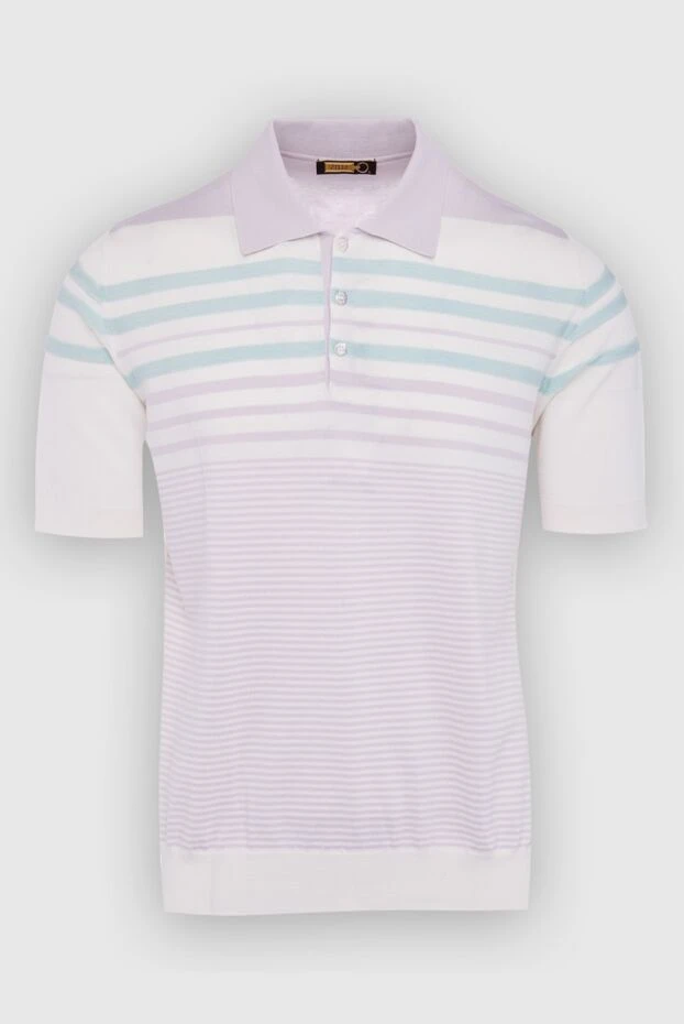 Zilli man cotton and silk polo shirt pink for men купить с ценами и фото 164806 - photo 1